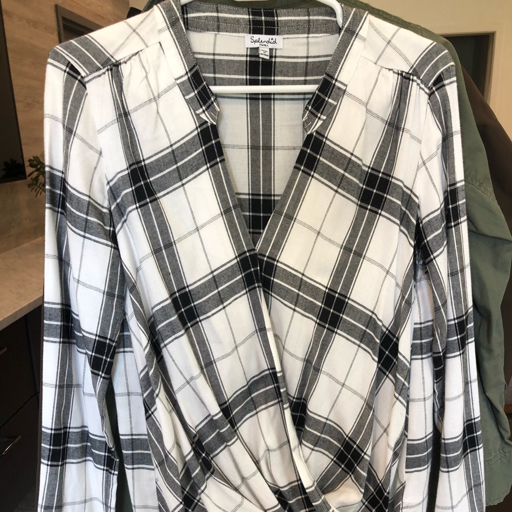 Splendid Checkered Blouse